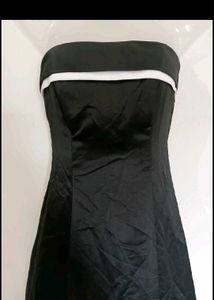 Elegant Black &amp; White Maxi Dress