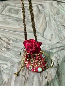 Embroidered Clutch Bag