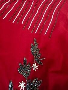 Elegant Red Embroidered Kurta Set