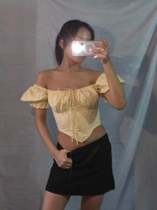 Off-Shoulder Corset Top
