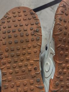 Stylish White &amp; Brown Sneakers