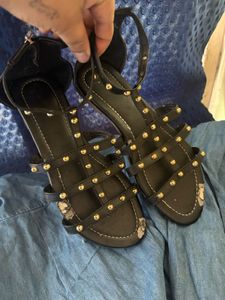 Studded Gladiator Sandals