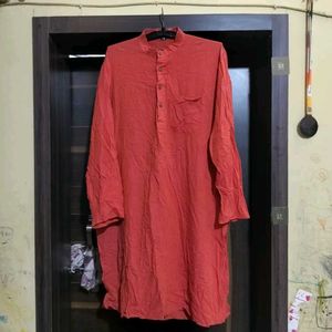 Men's Orange Kurta