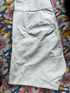 Light Blue Pleated Shorts