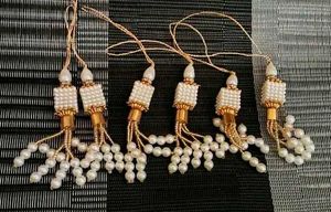White Latkans for suit,, saares, blouse