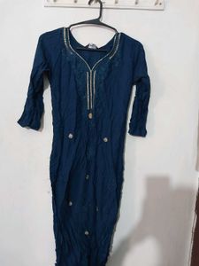 Elegant Navy Blue Kurta