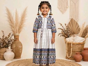 Bohemian White Ethnic Gown