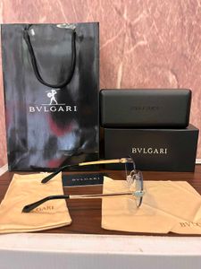 BVLGARI Rimless Cat Eye Sunglasses