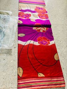 Vibrant Floral Print Saree