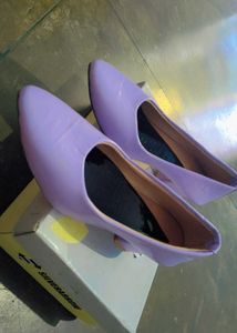 Lavender Patent Leather Pumps