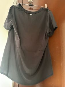 Chic Charcoal Grey Tunic Top