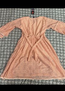Peach Lace Dress