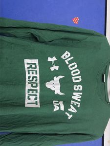 Green "Blood Sweat Respect”Graphic shirt