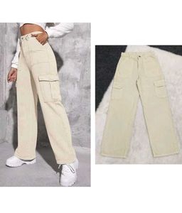 Beige Cargo Pants