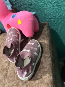 Cute Bow Pattern Slip-On Shoes