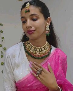 White Embroidered Blouse with Mirror Work