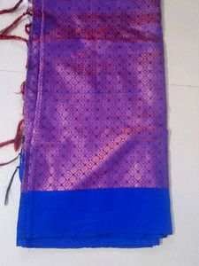 Elegant Purple Saree with Blouse