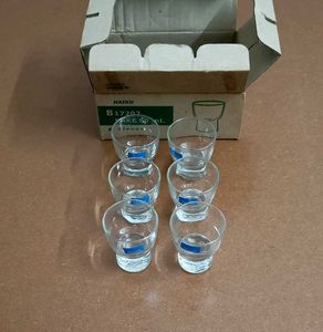 Set of 6 Ocean Sake Glasses