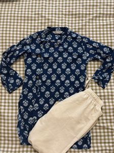 kids Stylish Printed Kurta with Pants Set