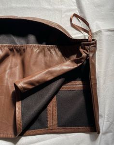 Brown Leather Corset Top