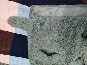Branded Fleece Fur  Jacket