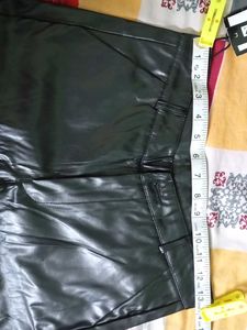 Black Faux Leather Pants