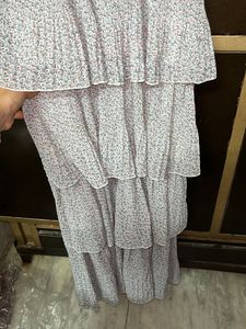 a line maxi dress with shrug