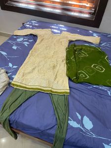 Embroidered Kurti Set