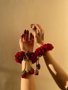 Crocheted Floral Skirt Accessory