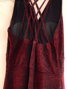 Sparkling Glitter Wrap Dress