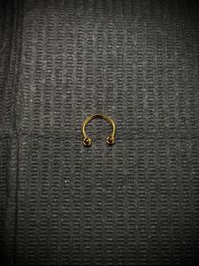 Elegant Gold Gemstone septum rings