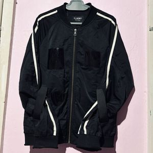 Stylish Black Bomber Jacket