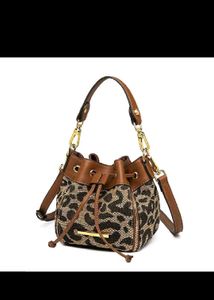 Leopard Print Bucket Bag
