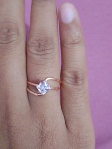 new rose gold plated ring