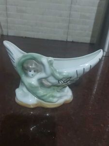 Vintage Ceramic Angel Planter / Trinkets