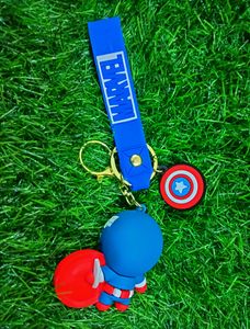 ✅ Imported 3D Captain America Keychain 🔥
