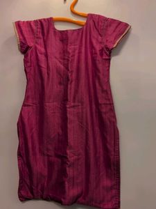 Beautiful Embroidered Pink Kurta with dupatta
