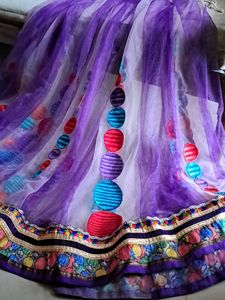 Beautiful Purple Ethnic Skirt