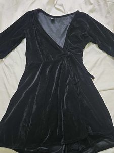 Velvet Wrap Dress