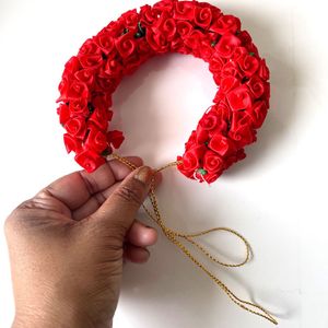 Artificial Red Rose Gajra