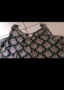 Stylish Cold Shoulder Printed Top