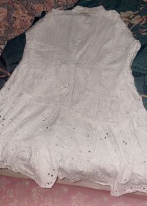 White Chikankari Kurti