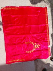 Vibrant Red light weight rajputi lehnga material