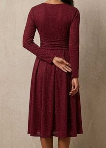Sparkly Red Wrap Dress