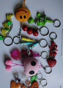Cute & Fun Keychain Collection 10 pcs set