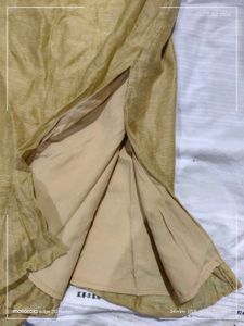 Elegant Linen Blend Maxi Dress