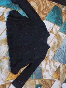 Chic Black Lace Top