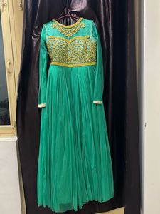 Elegant Green Ethnic Gown
