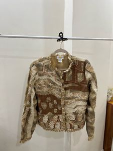 Vintage Patchwork Pearl &amp; Lace detailed Ru