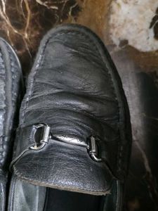 Classic Black Leather Loafers